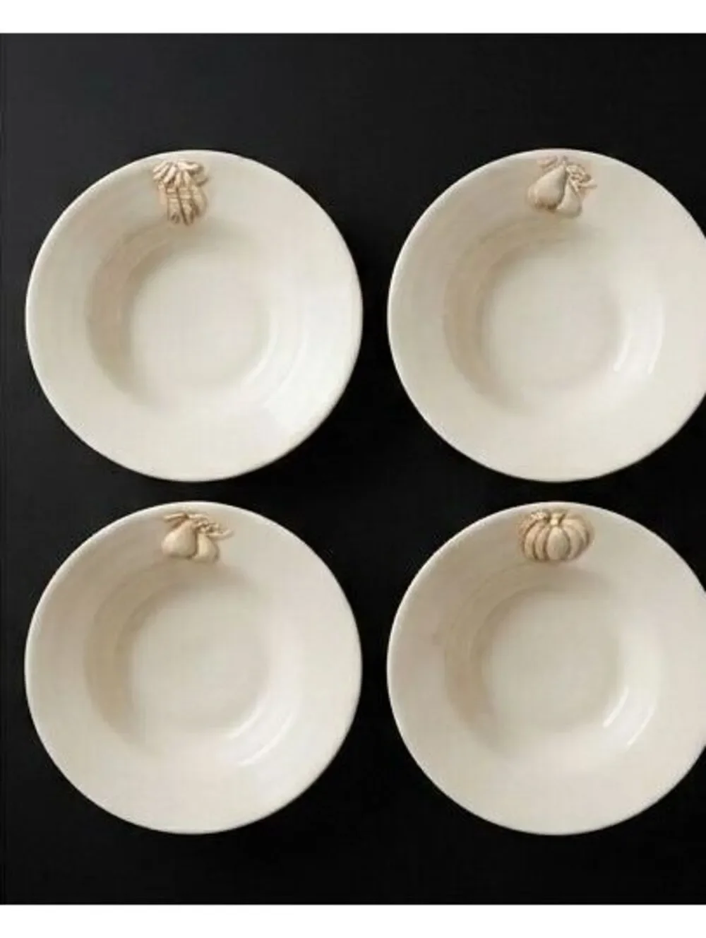 Pottery Barn Harvest Embossed Fall 10.25
